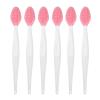 AMAMIA 6/12 Pcs Double Side Pore Scrubber/Lip Scrubber Multipurpose Silicone Nose Brush Soft Exfoliating Lip Scrub Brush for Smoother and Fuller Lip Appearance Skin Blackhead Cleaning Tool for Hom view 1