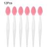 AMAMIA 6/12 Pcs Double Side Pore Scrubber/Lip Scrubber Multipurpose Silicone Nose Brush Soft Exfoliating Lip Scrub Brush for Smoother and Fuller Lip Appearance Skin Blackhead Cleaning Tool for Hom view 2
