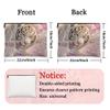 Tiger Makeup Bag, Iridescent Pastel Graphic Cosmetic Travel Pouch for Women, Portable Small Canvas Zipper Organizer, Festival Gift Skincare Toiletry Bag 7x9 Inch view 4
