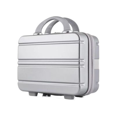 14 Inch Suitcase, Makeup Case, Small Luggage Storage Bag(Silvergray)
