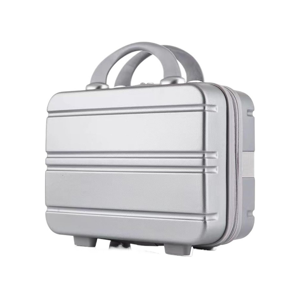 14 Inch Suitcase, Makeup Case, Small Luggage Storage Bag(Silvergray)