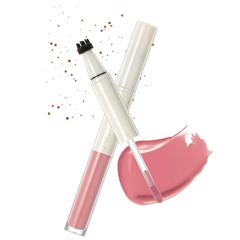 BEUKING Freckle Blush Pen, 2 in 1 Liquid Face Blush & Freckle Stamp for Cheek, Waterproof Sweatproof Long Lasting Freckles Tattoo Marker for Natural Sunkissed Makeup (01# Pink)