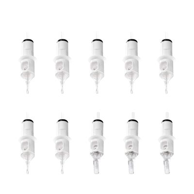 Cartridge Tattoo Needle 10/20PC Mixed RL RS M1 0.35MM Round Liner Professional Sterilized Safety Disposable Cartridge Needle(10PCS Mixed Needle)