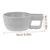 Homoyoyo Decorative Shaving Bowl for Men Durable Plastic Lathering Container Comfortable Grip Stable Base for view 2