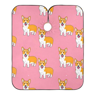 Cute Dogs Pink Barber Aprons Professional Hair Cape, Hair Cape for Haircuts 64.9 In x 55.1 In