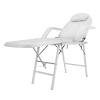 Portable Folding Dental Tattoo Chair, Mobile Adjustable Massage Table with Storage Bag, Esthetician Bed Foldable for Beauty Salon Spa Barber Shop White view 1