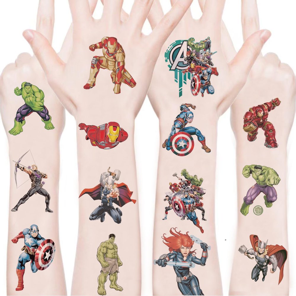 100Sheets Spider Temporary Tattoos for Kids,Cartoon Spider Temporary Tattoos Gift For Fan Birthday Party Decorations for Girl Boys Home Activity Class Prizes Carnival Christmas Rewards
