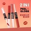 BEUKING 2 in 1 Peel Off Lipstick & Moisturizing Lip Oil, Matte + Mirror Lip Tint Waterproof Highly Pigmented Smooth Lip Gloss Long Lasting Lip Stain for Daily Makeup (#08 Bella Stain, 0.7 OZ) view 2