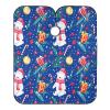 RPLIFE Christmas Cute White Bears Blue Hair Styling Cloth Hair Dresser Color Capes, Hair Cutting Cape Washable view 1