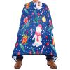 RPLIFE Christmas Cute White Bears Blue Hair Styling Cloth Hair Dresser Color Capes, Hair Cutting Cape Washable view 2