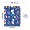 RPLIFE Christmas Cute White Bears Blue Hair Styling Cloth Hair Dresser Color Capes, Hair Cutting Cape Washable view 3
