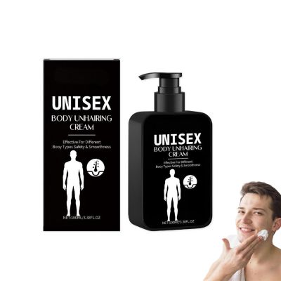 Gentle Men's Hair Removal Cream for Father's Day Gift - Fast Acting Depilatory Cream with Plant Extracts - Sensitive Skin Body Hair Remover - 3.38 fl oz (1)