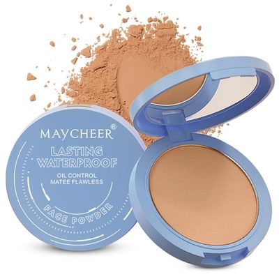 Face Powder - Lasting Waterproof Face Powder, Waterproof Long Lasting Finishing Powders, Lightweight Oil Control Facial Powders for Face (06# CAPPUCCINO)