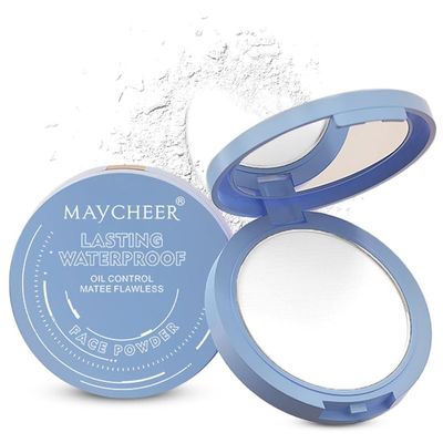 Face Powder - Lasting Waterproof Face Powder, Waterproof Long Lasting Finishing Powders, Lightweight Oil Control Facial Powders for Face (04# TRANSLUCENT)