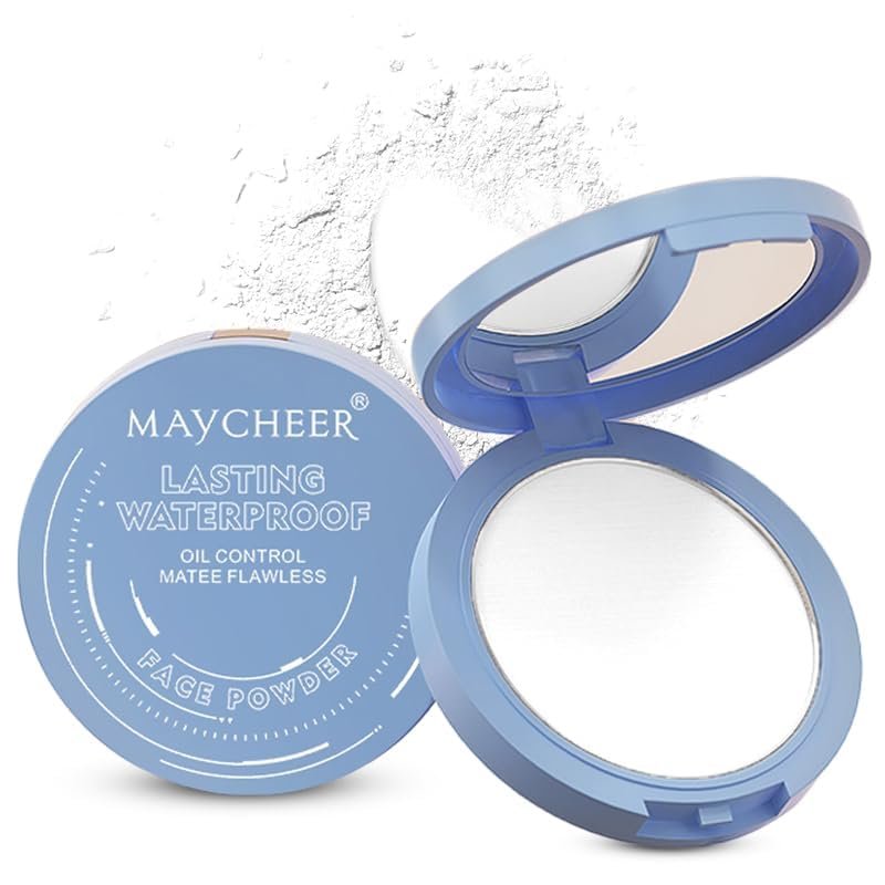 Face Powder - Lasting Waterproof Face Powder, Waterproof Long Lasting Finishing Powders, Lightweight Oil Control Facial Powders for Face (04# TRANSLUCENT)