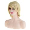 Baruisi Blonde Short Hair Wigs for Women Synthetic Straight Natural Looking Cosplay Wig with Bangs view 3