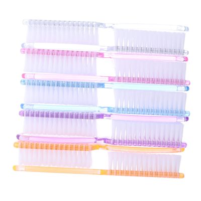 ELAYARD 10pcs Long Handle Fingernail Scrub Brushes with Grip Versatile Cleaning Tools for Nails Toes and Household Surfaces Durable Bristles for Scrubbing