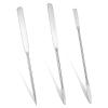3 Pcs Metal Makeup Spatula Applicator Foundation Spatula Kit Stainless Steel Cosmetic Spatulas Beauty Face Cream Applicator Double Edged Face Mask Spatulas for Application Foundation view 1