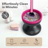 Alyfini Makeup Brush Cleaner Machine + Cleanser Solution Combo, Powerful for Tough Residue on Make Up Brushes/Sponges/Puffs view 4