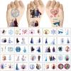 100Sheets Frozen Temporary Tattoos for Kids,Cartoon Frozen Temporary Tattoos Gift For Fan Birthday Party Decorations for Girl Boys Home Activity Class Prizes Carnival Christmas Rewards view 2