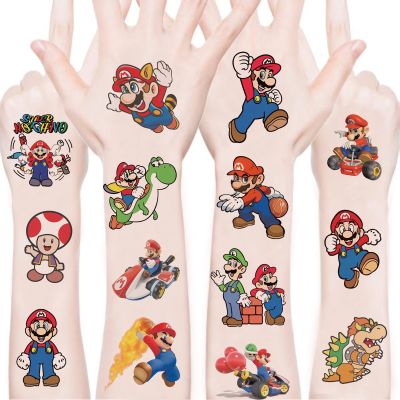100Sheets Mario Temporary Tattoos for Kids,Cartoon Mario Temporary Tattoos Gift For Fan Birthday Party Decorations for Girl Boys Home Activity Class Prizes Carnival Christmas Rewards