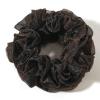 12 Pcs Fabric Cloth Hair Scrunchies, Coffee 6.2Inch Large Glitter Elastics Hair Ties for Dancing, Hair Accessories, Party Decorations, Clothing, Festival Activities view 1