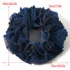 12 Pcs Fabric Cloth Hair Scrunchies, Coffee 6.2Inch Large Glitter Elastics Hair Ties for Dancing, Hair Accessories, Party Decorations, Clothing, Festival Activities view 4