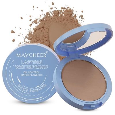 Face Powder - Lasting Waterproof Face Powder, Waterproof Long Lasting Finishing Powders, Lightweight Oil Control Facial Powders for Face (08# GRAYISH BROWN)