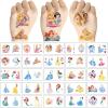 100Sheets Princess Temporary Tattoos for Kids,Cartoon Disney Princess Temporary Tattoos Gift For Fan Birthday Party Decorations for Girl Boys Home Activity Class Prizes Carnival Christmas Rewards view 2