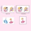 100Sheets Princess Temporary Tattoos for Kids,Cartoon Disney Princess Temporary Tattoos Gift For Fan Birthday Party Decorations for Girl Boys Home Activity Class Prizes Carnival Christmas Rewards view 3
