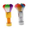COMPUKAS 2Pcs Fluffy Nail Dust Brush Soft Makeup Brushes for Nail Art Cleaning and Loose Powder Application Skin Friendly Bristles for Manicure and present view 1