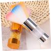 COMPUKAS 2Pcs Fluffy Nail Dust Brush Soft Makeup Brushes for Nail Art Cleaning and Loose Powder Application Skin Friendly Bristles for Manicure and present view 4