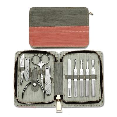 10 Pcs Stainless Steel Nail Care Kit for Professional Manicure Pedicure Set Grooming Kit with Travel Case