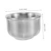HOUDERCO Stainless Steel Shaving Soap Bowl Durable Easy to Clean Wet Shaving Mug for Men Compact Design for Travel Grooming Face Cleansing Tool view 2