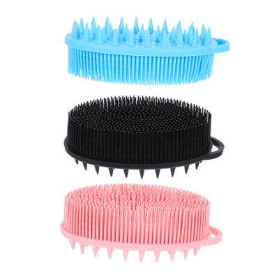 Anneome 3pcs Exfoliating Shower Brush for Sensitive Skin Ergonomic Design for Bath Tool for Gentle Cleansing and Skin Care