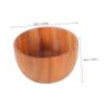 Alipis Wooden Shaving Soap Bowl for Men Portable Natural Wood Lathering Container for Smooth Shaving Grooming Accessory for Bathroom Travel Lightweight and Easy to Clean view 2