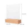 ABOOFAN Acrylic Nail Art Display Holder with Wood Base Manicure Sign Stand for Easy Display of Nail Designs Home Use and Versatile Decorative Props view 2