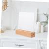 ABOOFAN Acrylic Nail Art Display Holder with Wood Base Manicure Sign Stand for Easy Display of Nail Designs Home Use and Versatile Decorative Props view 3