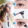 2 Pcs Black Folding Angle Lash Brush, Folding Angle Scalloped Lash Brush for Daily Makeup, Eyelash Comb Separator Makeup Tool for Eye Makeup view 3