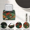 Adornori Tropical Flower Travel Toiletry Bag for Men and Women, Large Hanging Makeup Bag Organizer Toiletries Bag for Travel, Hibiscus Floral Cosmetic Bag with Handle view 3