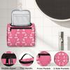 Adornori Pink Travel Toiletry Bag for Men and Women, Large Hanging Makeup Bag Organizer Toiletries Bag for Travel, Bow Cosmetic Bag with Handle view 3