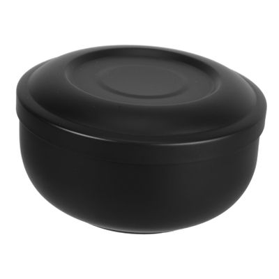 STOBAZA Stainless Steel Shaving Bowl with Lid Mixing Bowl for Men Travel Friendly Shaving Accessory Efficient Brush Drying Stand for Home