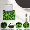 Adornori Green Clover Shamrock Travel Toiletry Bag for Men and Women, Large Hanging Makeup Bag Organizer Toiletries Bag for Travel, St. Patrick's Day Cosmetic Bag with Handle view 3