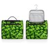 Adornori Green Clover Shamrock Travel Toiletry Bag for Men and Women, Large Hanging Makeup Bag Organizer Toiletries Bag for Travel, St. Patrick's Day Cosmetic Bag with Handle view 4