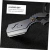DECOMELODY Double Ring Manual Folding Razor Stand for Men  Multi-Purpose Hairdressing and Shaving Tool Compatible Oil Head Carving Razor Blades Not Included view 2