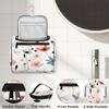 Adornori Floral Travel Toiletry Bag for Men and Women, Large Hanging Makeup Bag Organizer Toiletries Bag for Travel, Floral Cosmetic Bag with Handle view 3