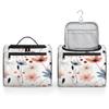 Adornori Floral Travel Toiletry Bag for Men and Women, Large Hanging Makeup Bag Organizer Toiletries Bag for Travel, Floral Cosmetic Bag with Handle view 4