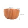 Zerodeko Wooden Shaving Soap Bowl for Men Portable Lathering Container Easy to Clean Wood Bowl for Travel Bathroom Enhances Smooth Shaving Experience view 2