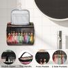 Adornori Ballet Travel Toiletry Bag for Men and Women, Large Hanging Makeup Bag Organizer Toiletries Bag for Travel, Ballet Theme Cosmetic Bag with Handle view 3