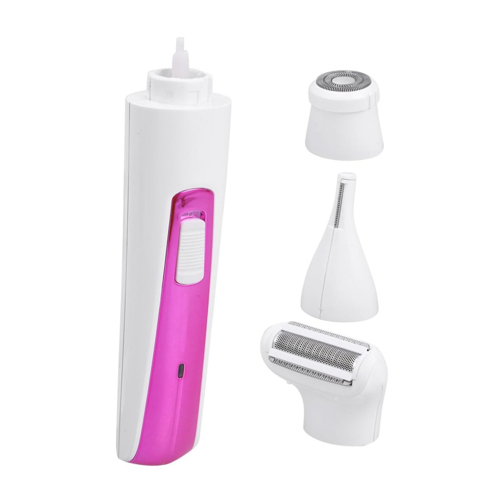 PACKOVE 3 in 1 Electric Shaver Epilator Replacement Heads Compact Size Waterproof Body Hair Trimmer for Women for Facial Hair and Eyebrow Grooming